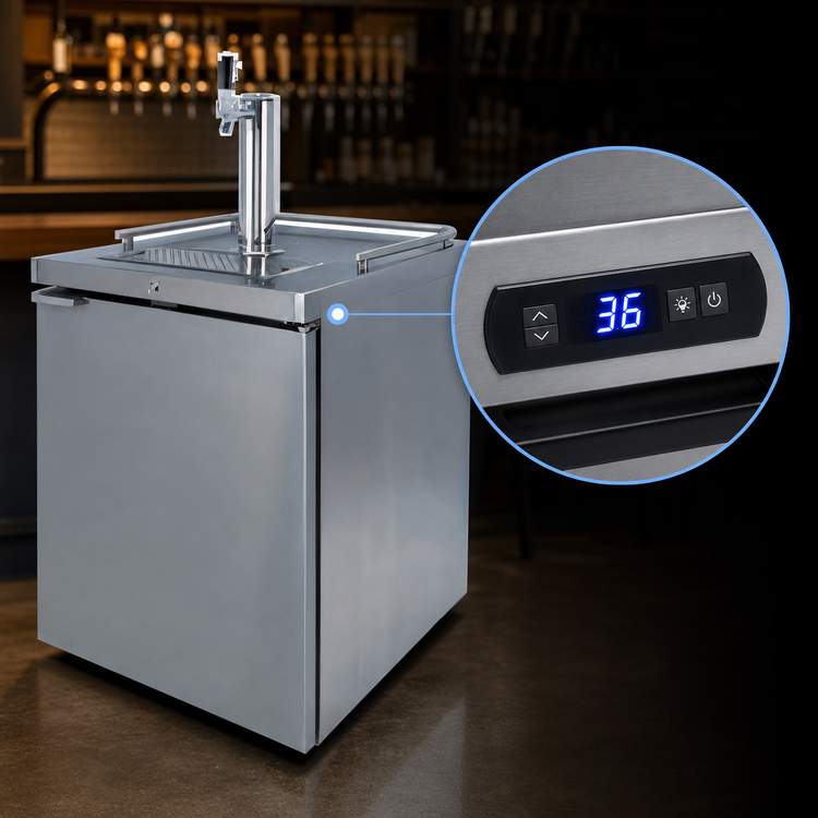Product image #4 for Pro-Line E-Series 25-Inch Wide One-Section Self-Contained Draft Beer Cooler with 1-Faucet Tower, 8.4 Cu. Ft.