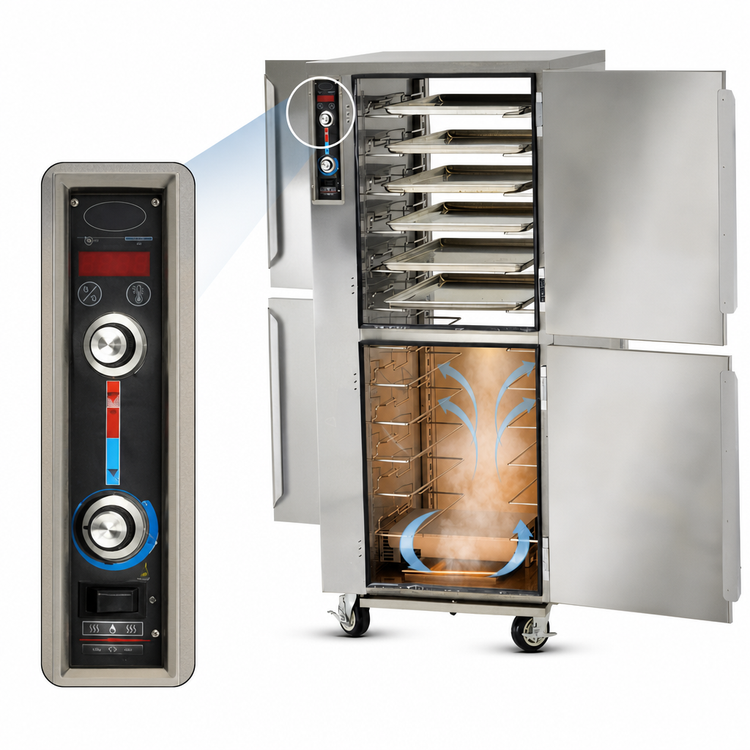 Product image #4 for FWE MTU-12P Pass-Thru Moisture-Temp Heated Holding Cabinet, 12 Full-Size Sheet Pan Capacity