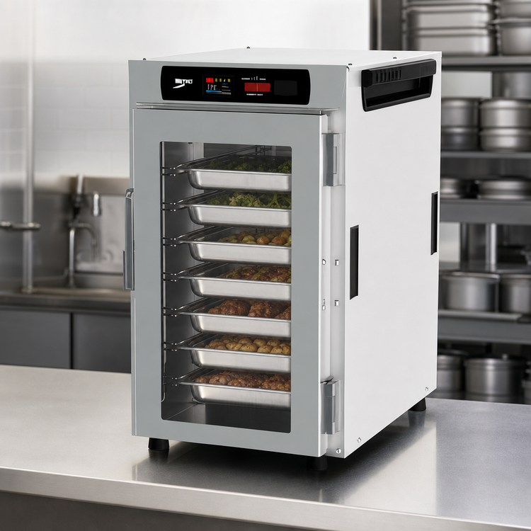 Product image #5 for Metro HotBlox Narrow 8-Pan Insulated Holding Cabinet with Clear Door and Digital Touchscreen Controls