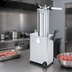 Thumbnail image #4 for Trento Automatic Vertical Hydraulic Piston Sausage Stuffer, 26 lb Capacity, Fixed Barrel, Stainless Steel