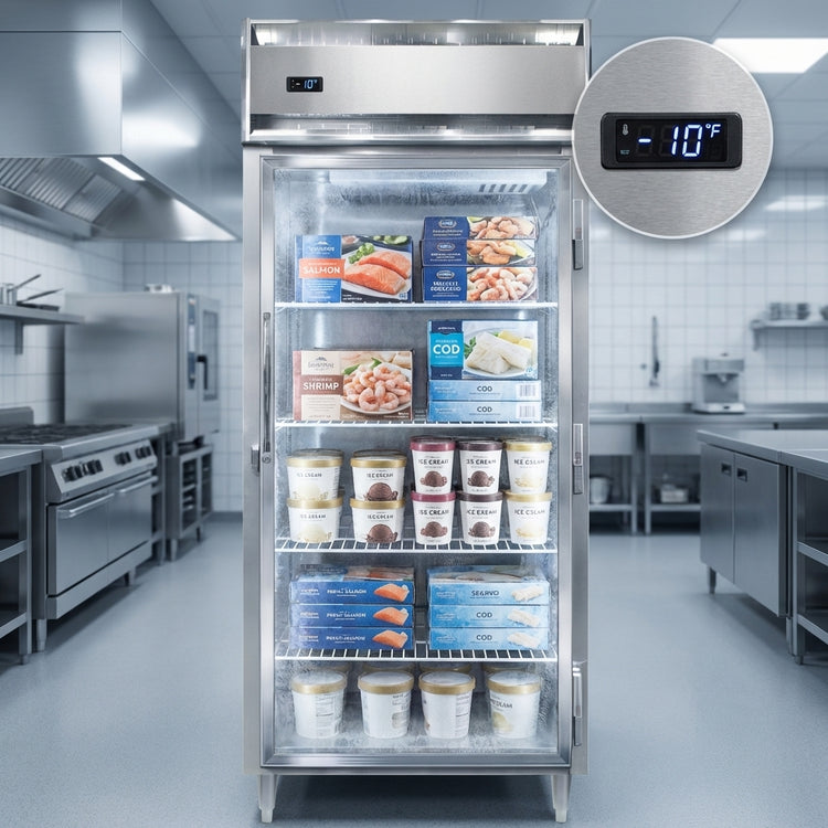 Product image #3 for Continental Refrigerator Designer Line D1FXNGD 1-Section Extra-Wide Display Reach-In Freezer