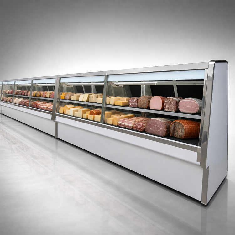 Product image #4 for 148-1/2-Inch Remote Straight-Glass Deli Meat & Cheese Service Case with LED Lighting