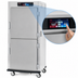 Thumbnail image #4 for Metro C5 9 Series Full-Height Controlled Humidity Heated Holding and Proofing Cabinet, 35-Pan, Mobile, Solid Dutch Doors, Stainless Steel, 120V