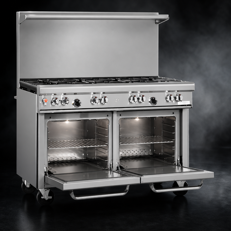 Product image #4 for Southbend Ultimate 48-Inch Gas Restaurant Range with 4 Pyromax Burners and 2 Space Saver Ovens