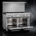 Thumbnail image #4 for Southbend Ultimate 48-Inch Gas Restaurant Range with 4 Pyromax Burners and 2 Space Saver Ovens