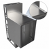 Thumbnail image #5 for BK Resources 21-Inch Top Shelf Raised Edge Underbar Cabinet with Die Wall, 18 x 21 Inches