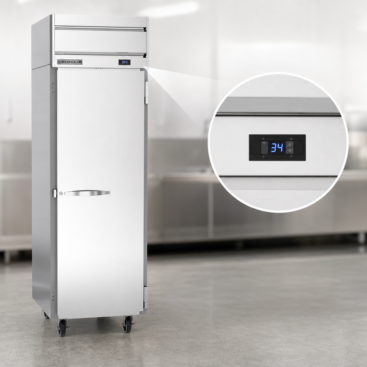 Product image #4 for Beverage-Air Horizon Series One-Section Top-Mount Reach-In Refrigerator with Solid Right-Hand Door, 21.17 Cu. Ft.
