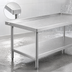 Thumbnail image #4 for Spec-Master Marine Series Stainless Steel Work Table with Box Marine Edge and Adjustable Undershelf, 144 x 36 Inches