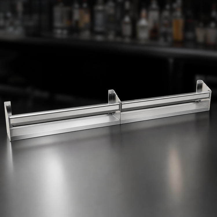 Product image #4 for Glastender 57-Inch Single Underbar Speed Rail, Stainless Steel