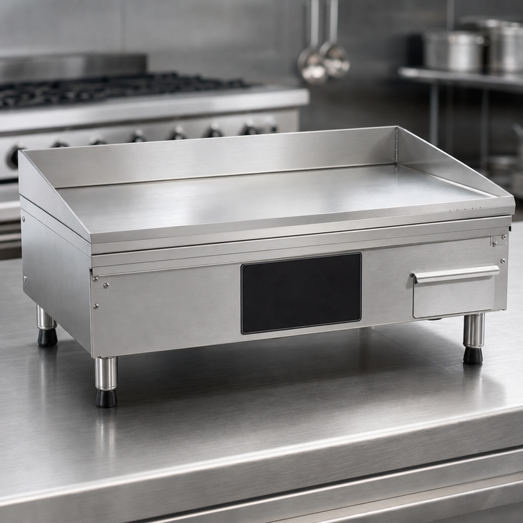 Product image #4 for AccuSteam 36-Inch Electric Steam-Heated Countertop Griddle, 24-Inch Deep Cooking Surface, 240V/3-Phase