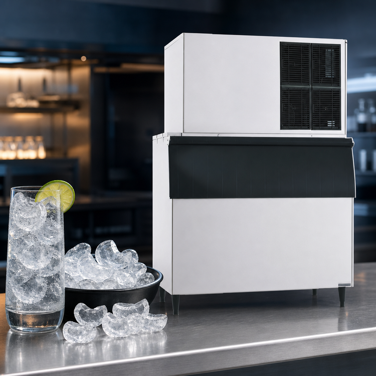 Product image #4 for Hoshizaki KM-1601SWJ3 Stackable Crescent Cube Ice Maker, Water-Cooled, 48 Inch Wide, 3-Phase