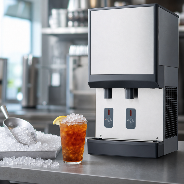 Product image #4 for Follett Symphony Plus 50CI414W-S Countertop 50 lb. Chewblet Ice and Water Dispenser