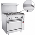 Thumbnail image #5 for Vulcan 36-Inch Electric Restaurant Range with 2 French Plates and 24-Inch Griddle, Standard Oversized Oven, 208V