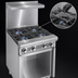 Thumbnail image #4 for Imperial Spec Series Heavy Duty 24-Inch Gas Add-A-Unit Range with 4 Open Burners and Cabinet Base