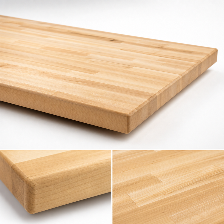 Product image #4 for John Boos Boos Block 96 x 48 Inch Kitchen Countertop, Blended Edge Grain Maple, Penetrating Oil Finish