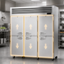 Thumbnail image #4 for Turbo Air PRO Series Pass-Thru Heated Holding Cabinet, 3-Section, 12 Self-Closing Half-Solid Doors, 78.1 Cu. Ft.