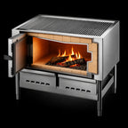 Thumbnail image #4 for Jade Range (Middleby) Titan JLB-72 72-Inch Wood-Burning Log Broiler with Firebrick-Insulated Chamber and Stainless Steel Exterior