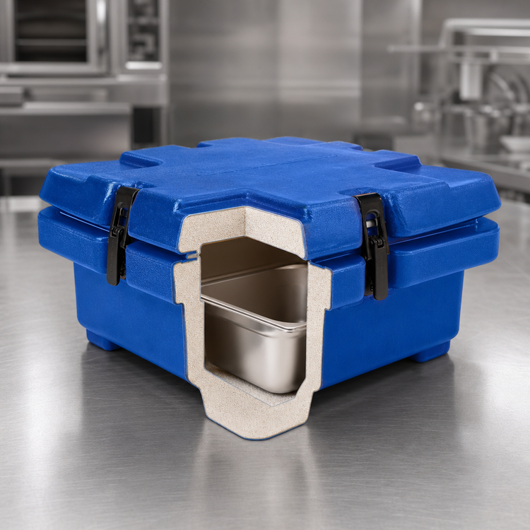 Product image #5 for Cambro Camcarrier® Half-Size Top-Loading Insulated Food Pan Carrier, Navy Blue