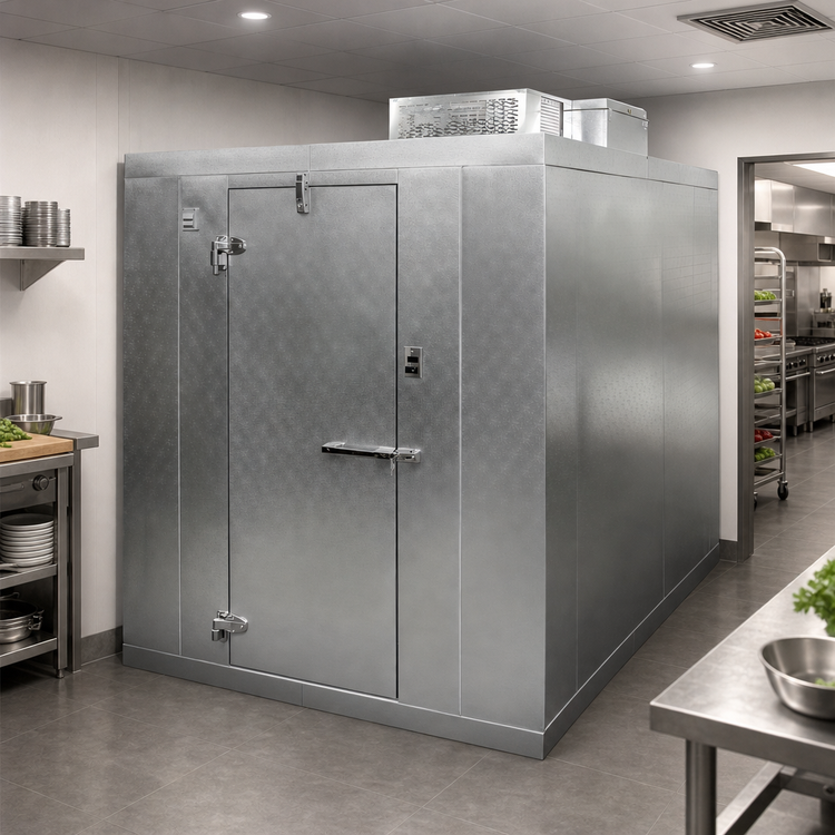Product image #4 for Master-Bilt QS Series Indoor Walk-In Cooler, 6' x 10' x 7'7" H, With Floor, Self-Contained R290 Refrigeration