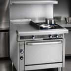 Thumbnail image #4 for Imperial (Middleby) Spec Series IHR-GT18-2-C 36-Inch Gas Range with 18-Inch Thermostatic Griddle, 2 Open Burners & Convection Oven