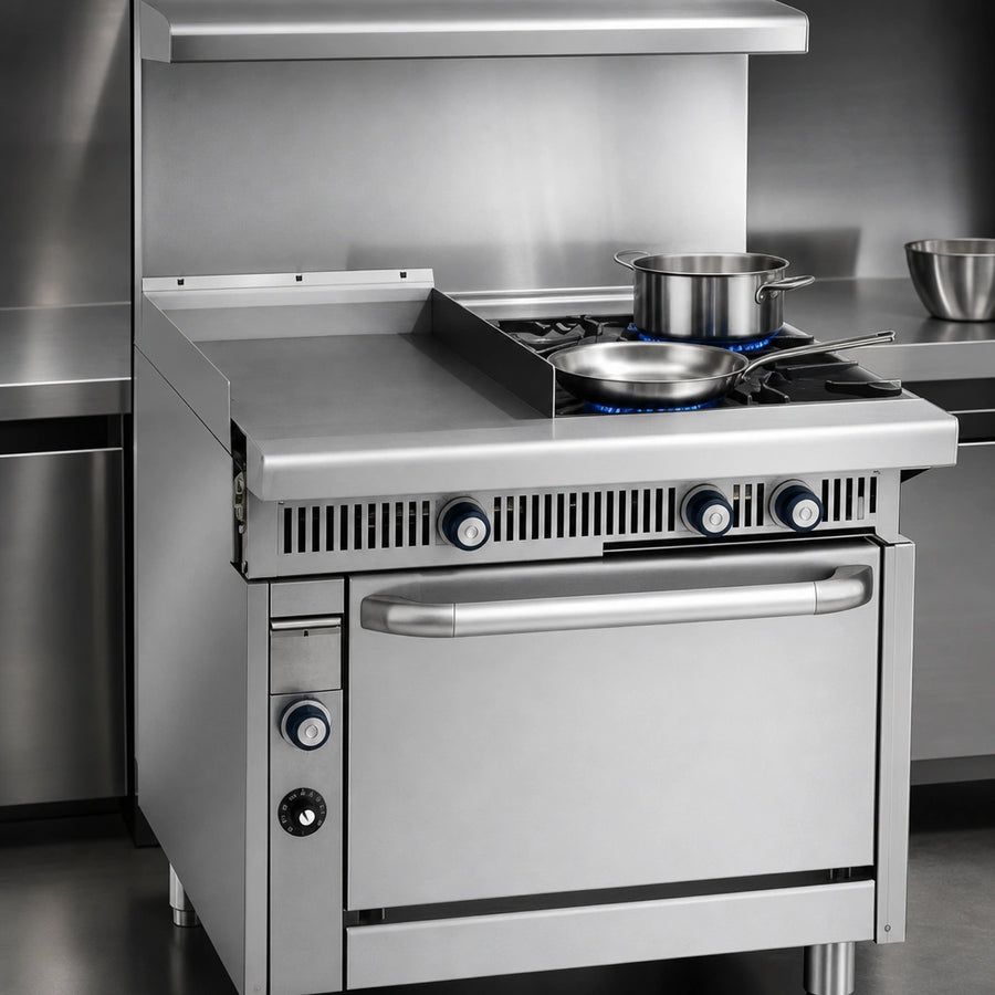 Two Open Burners