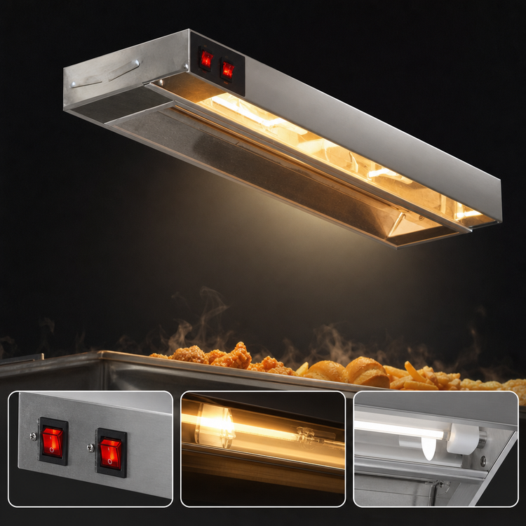 Product image #4 for Eagle RedHots 36-Inch Single Lighted Strip Heat Lamp with Remote, 120V