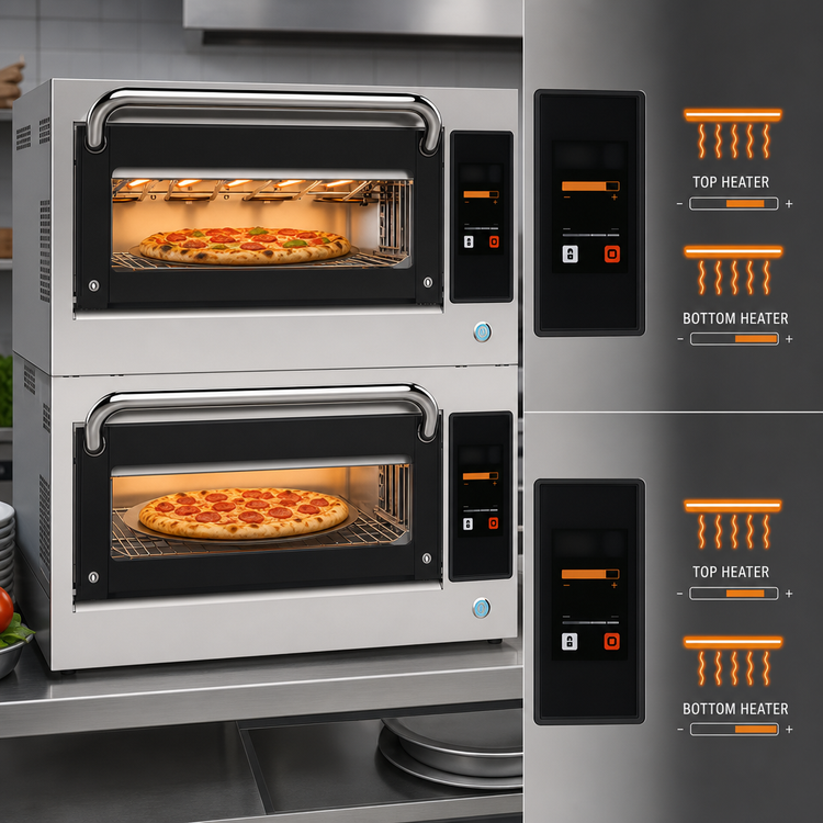 Product image #5 for Forza STi Double-Stacked Ventless Countertop Electric Pizza Oven, 16-Inch Capacity