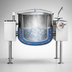 Thumbnail image #4 for Crown DLT-20TC 20 Gallon Direct Steam 2/3 Jacketed Tilting Kettle