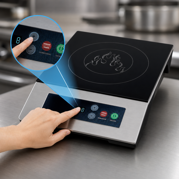 Product image #4 for Waring WIH200 Light-Duty Single-Burner Countertop Induction Range