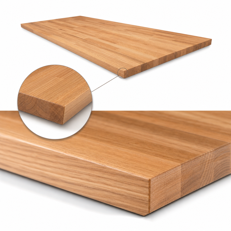 Product image #4 for Appalachian Red Oak Blended Edge Grain Island Countertop, 144" x 48" x 1-3/4" Thick, Penetrating Oil Finish