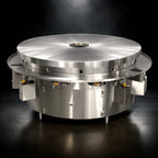 Thumbnail image #4 for Town Equipment MBR-84/C 84-Inch Gas Mongolian Barbecue Range with 14 Burners and Polished Steel Top