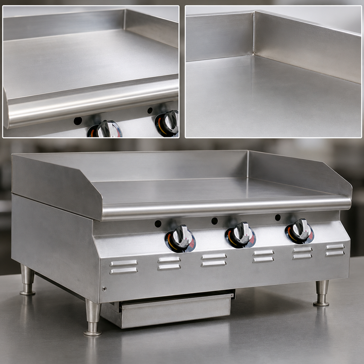 Product image #4 for RedHots Chef's Line Extra-Deep 36-Inch Countertop LP Gas Griddle