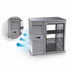Thumbnail image #4 for Krowne Royal Series 36-Inch Pass-Thru Refrigerated Back Bar Cooler, Two-Section, Self-Contained, Left-Mounted Refrigeration