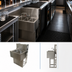Thumbnail image #5 for BK Resources Slim-Line Three-Compartment Underbar Sink with Right Drainboard, 48 Inch x 18-1/4 Inch x 33-1/2 Inch