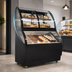 Thumbnail image #4 for Omcan Dual Service Open Display Refrigerated Bakery Display Case, Floor Model, 12.5 Cu. Ft., Curved Glass