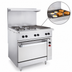 Thumbnail image #5 for Vulcan 36-Inch Electric Restaurant Range with 4 French Hotplates, 12-Inch Griddle, and Oversized Oven