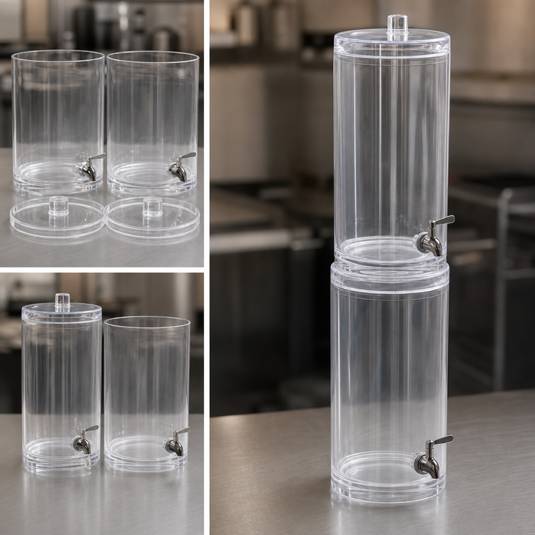 Product image #5 for American Metalcraft 15 Qt Stackable Juice Dispenser with Lid