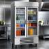Thumbnail image #5 for Beverage-Air Horizon Series Two-Section Reach-In Glass Door Refrigerator, 35.08 Cu. Ft., Bottom-Mounted Self-Contained