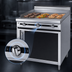 Thumbnail image #4 for Jade Range Titan JTRH-72GT 72-Inch Heavy Duty Gas Griddle Top Commercial Range with Cabinet Base