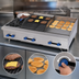 Thumbnail image #4 for Comstock-Castle 48 Inch Countertop Gas Char-Broiler/Griddle Combination with 18 Inch Thermostatic Griddle and 30 Inch Radiant Broiler (FHP48-18T-2.5RB)