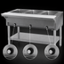 Thumbnail image #4 for Eagle Group 48-Inch Stationary Open Base Electric Hot Food Table with 3 Dry Wells, 120V