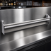 Thumbnail image #4 for Glastender 47-Inch Single Stainless Steel Speed Rail with Open Step-and-Rail Design