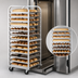Thumbnail image #4 for Adamatic/Revent Aluminum Roll-In Oven Rack with C-Lift, 10 Pan Capacity, Side Load