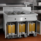 Thumbnail image #4 for Imperial (Middleby) IFSCB550E 5-Tank Electric Floor Fryer, 50 lb. per Tank, Built-In Filter and Dump Station