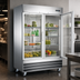 Thumbnail image #4 for 2-Section Reach-In Glass Door Merchandiser Refrigerator, 47 Cu. Ft., Stainless Steel, Bottom-Mounted, 115V