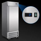 Thumbnail image #4 for Serv-Ware RF1-19-HC 19 Cu. Ft. Single-Door Reach-In Freezer, Stainless Steel, Bottom-Mounted Self-Contained, Digital Controls