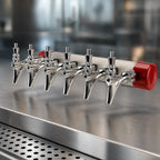 Thumbnail image #4 for Micro Matic USA 1734-S 6-Faucet Wall-Mount Glycol-Cooled Beverage Insert Module, Stainless Steel, Short Shanks, No Columns