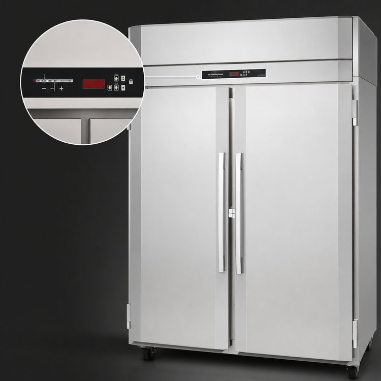 Product image #4 for Victory UltraSpec Extra Tall Two-Section Roll-In Warming Cabinet with Solid Doors