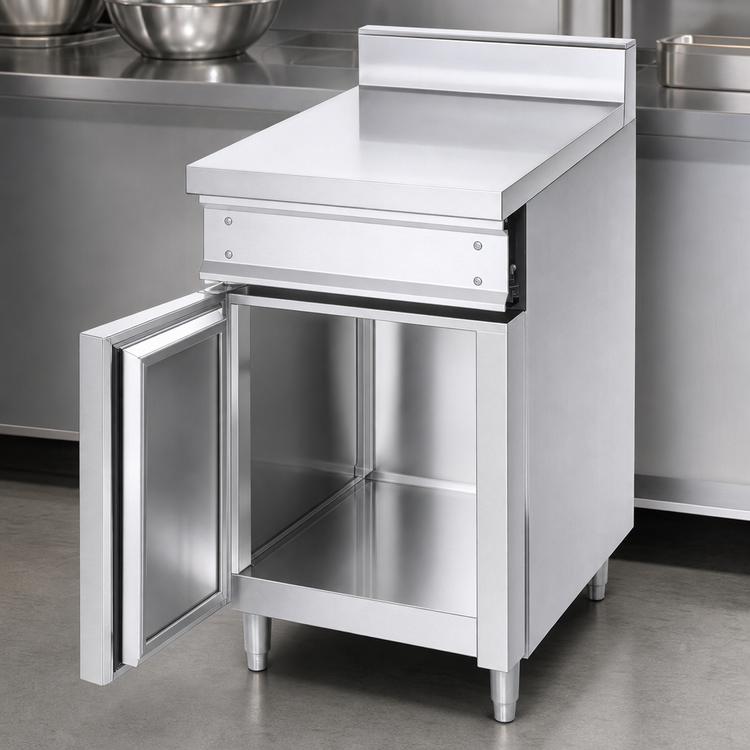 Product image #4 for Titan 24-Inch Open Cabinet Stainless Steel Spreader Cabinet Base
