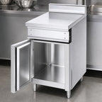 Thumbnail image #4 for Jade Range (Middleby) Titan JTPR-24 24-Inch Open Stainless Steel Spreader Cabinet Base with 6-Inch Adjustable Legs